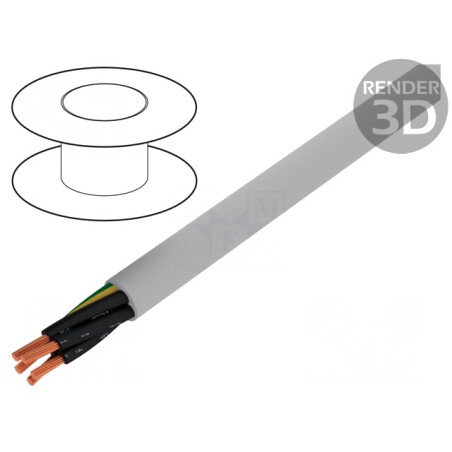 Cablu JZ-500-PUR 5G0,5mm2 neecranat gri | Electronic-mag.ro | Componente Electronice