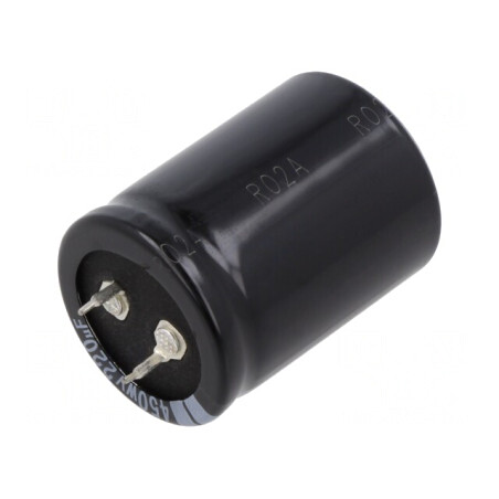 Condensator Electrolitic Snap-In 220uF 450V 30x40mm | Electronic-mag.ro | Componente Electronice