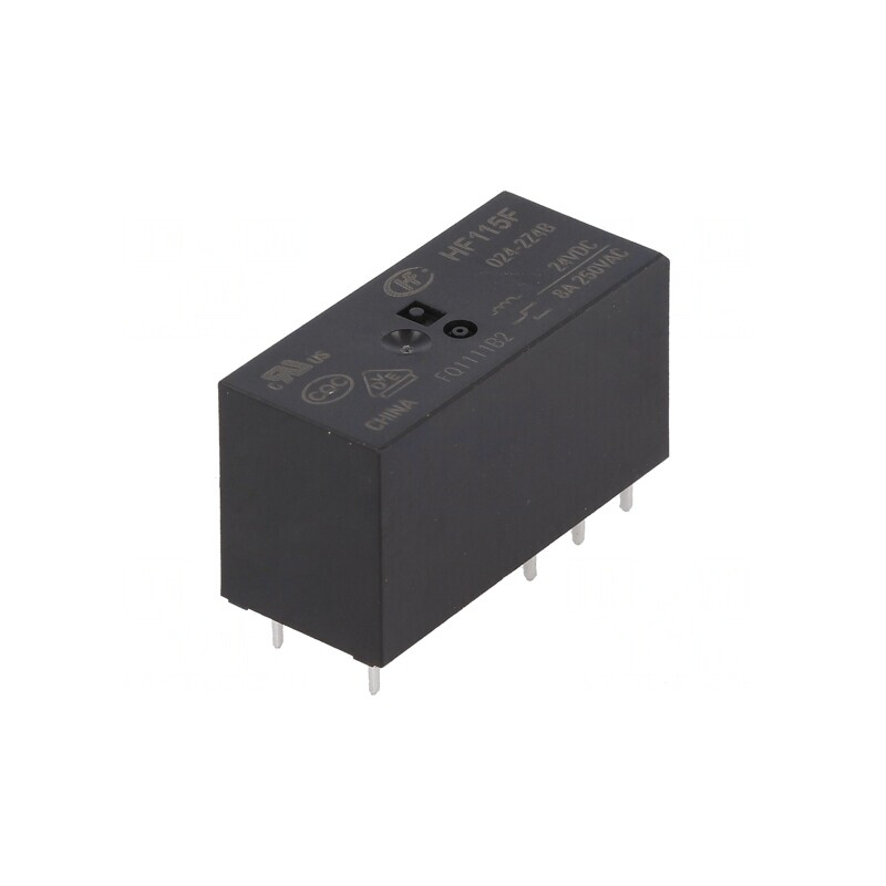 Releu Electromagnetic DPDT 24VDC 8A PCB | Electronic-mag.ro | Componente Electronice
