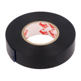 Bandă de fixare neagră 19mm x 33m | Electronic-mag.ro | Componente Electronice