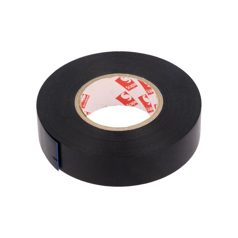 Bandă de fixare neagră 19mm x 33m | Electronic-mag.ro | Componente Electronice