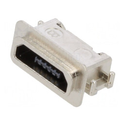 Soclu USB Micro B 5-Pin Orizontal IP67 2.0 | Electronic-mag.ro | Componente Electronice
