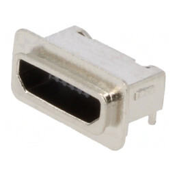 Conector USB Micro B SMT 5-Pin Orizontal Etanș IP67 | Electronic-mag.ro | Componente Electronice