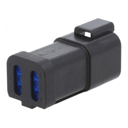 Conector cablu-cablu PX0 tată 6 pini negru