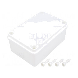 Carcasă Universală ABS Polistiren Albă 80x120x50 mm | Electronic-mag.ro | Componente Electronice