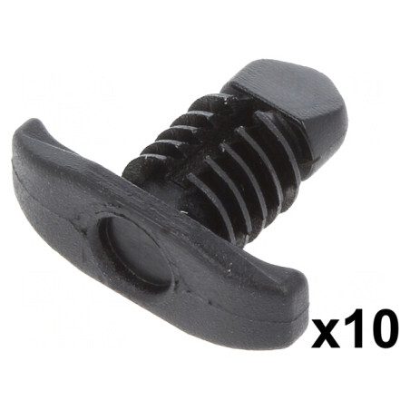 Clips Garnitură 10buc Ford 10.7mm Poliamidă Neagră | Electronic-mag.ro | Componente Electronice
