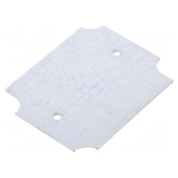 Placă de Montare Oțel Zincată 64x80x1.5mm | Electronic-mag.ro | Componente Electronice