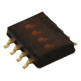 Comutator DIP-SWITCH 4 Secțiuni ON-OFF 24VDC | Electronic-mag.ro | Componente Electronice