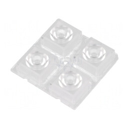 Lentilă LED pătrată transparentă 25-32° 8,5mm | Electronic-mag.ro | Componente Electronice