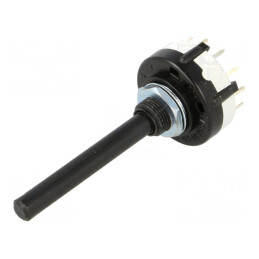 Comutator Rotativ 6 Pozitii 2 Sectiuni 30° 0.15A 250VDC | Electronic-mag.ro | Componente Electronice