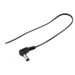 Cablu DC 5,5/2,5 mm Negru 0,25m | Electronic-mag.ro | Componente Electronice
