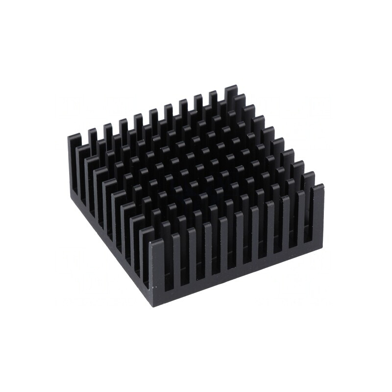 Radiator Extrudat Negru 37,92x38,1x16,51mm | Electronic-mag.ro | Componente Electronice