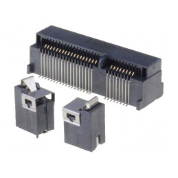 Conector PCI Express Mini Orizontal SMT Aurit 52-PIN 0.5A | Electronic-mag.ro | Componente Electronice