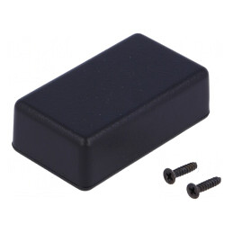 Carcasă universală ABS neagră 35x60x20mm IP54 | Electronic-mag.ro | Componente Electronice