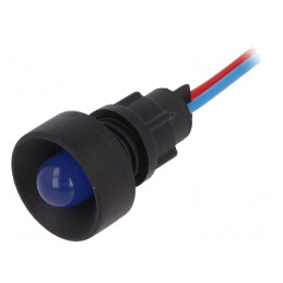 Lampă de control LED albastru 12-24V Ø13mm | Electronic-mag.ro | Componente Electronice