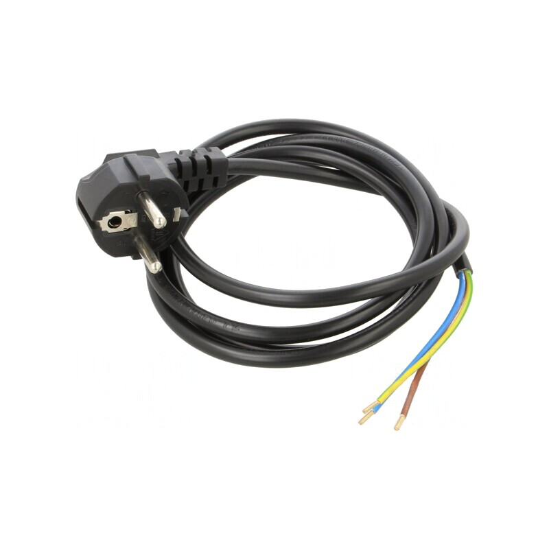 Cablu Alimentare 3x0,75mm2 PVC Ștecăr Unghiular CEE 7/7 | Electronic-mag.ro | Componente Electronice Cablu Alimentare 3x0,75mm2 PVC Ștecăr Unghiular CEE 7/7 | Electronic-mag.ro | Componente Electronice