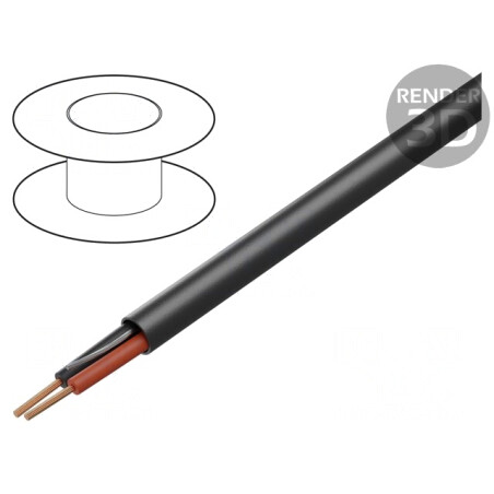 Cablu Neecranat Negru 300V 305m | Electronic-mag.ro | Componente Electronice