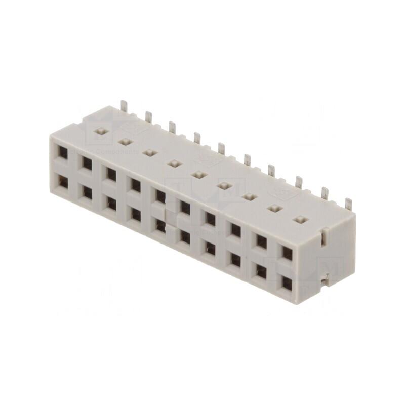 Conector PCB Mamă Dubox 2.54mm 20 pini SMT Aurit Vertical | Electronic-mag.ro | Componente Electronice