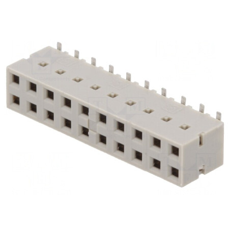 Conector PCB Mamă Dubox 2.54mm 20 pini SMT Aurit Vertical | Electronic-mag.ro | Componente Electronice