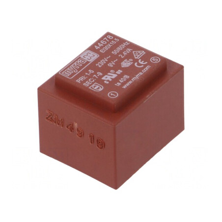 Transformator Încapsulat 2,4VA 230V 9V PCB | Electronic-mag.ro | Componente Electronice