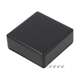 Carcasă Universală ABS Neagră 71x71x27mm | Electronic-mag.ro | Componente Electronice