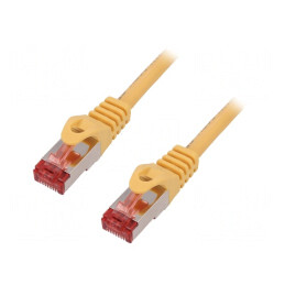 Cablu Patch S/FTP Cat6 LSZH Galben 1.5m | Electronic-mag.ro | Componente Electronice