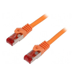 Patch cord S/FTP Cat6 LSZH Portocaliu 1.5m | Electronic-mag.ro | Componente Electronice