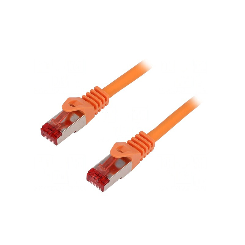 Patch cord S/FTP Cat6 LSZH Portocaliu 1.5m | Electronic-mag.ro | Componente Electronice
