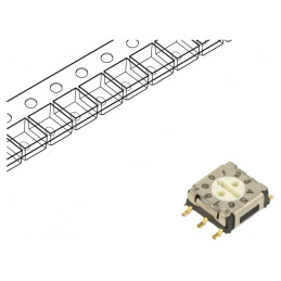 Întrerupător Codificare DEC/BCD SMT 10 Poziții