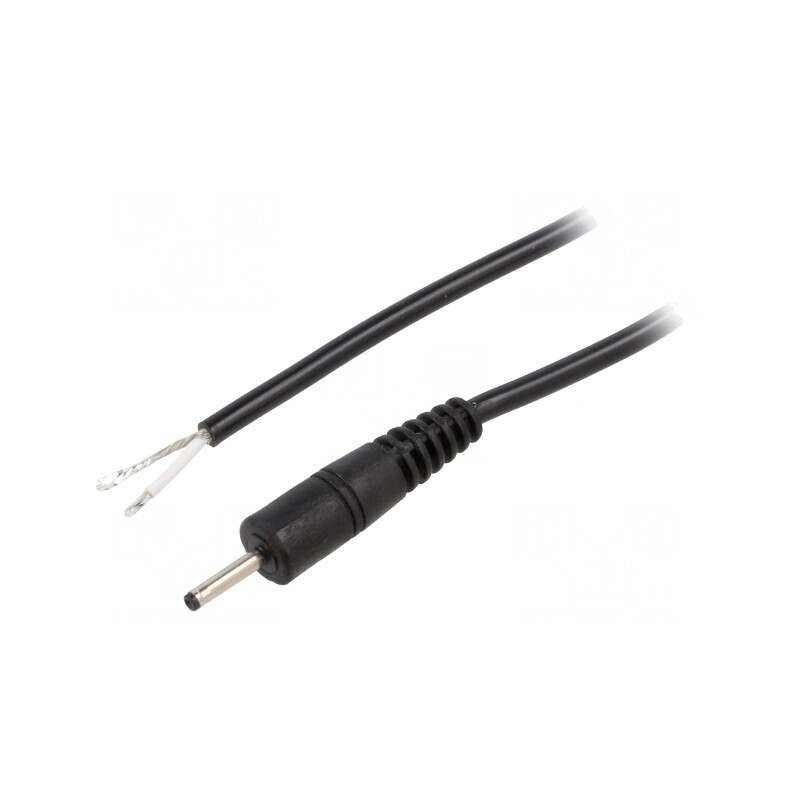 Cablu Alimentare DC 2,35/0,7mm Negru 0,5m | Electronic-mag.ro | Componente Electronice
