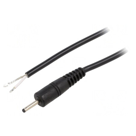Cablu Alimentare DC 2,35/0,7mm Negru 0,5m | Electronic-mag.ro | Componente Electronice