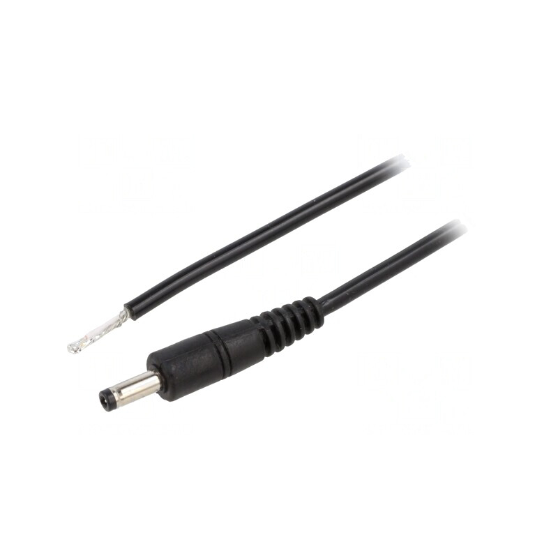 Cablu Alimentare DC 4.0/1.7 Negru 0.5m | Electronic-mag.ro | Componente Electronice