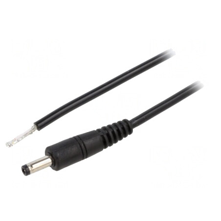 Cablu Alimentare DC 4.0/1.7 Negru 0.5m | Electronic-mag.ro | Componente Electronice