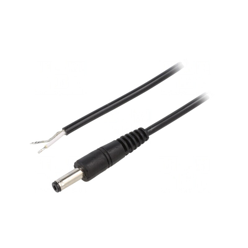 Cablu Alimentare DC 4,8/1,7 Negru 0,5m | Electronic-mag.ro | Componente Electronice