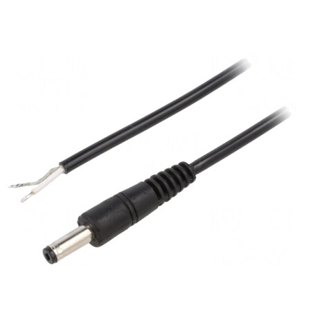 Cablu Alimentare DC 4,8/1,7 Negru 0,5m | Electronic-mag.ro | Componente Electronice
