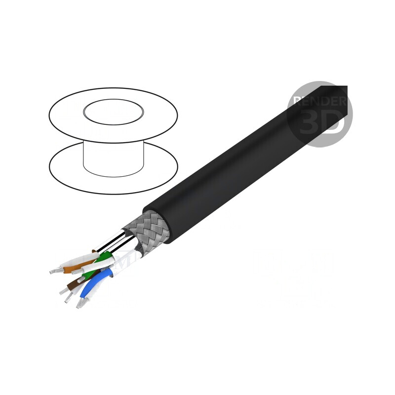 Cablu ETHERLINE® LAN 1000 S/FTP 4x2x23AWG Exterior Cu | Electronic-mag.ro | Componente Electronice Cablu ETHERLINE® LAN 1000 S/FTP 4x2x23AWG Exterior Cu | Electronic-mag.ro | Componente Electronice