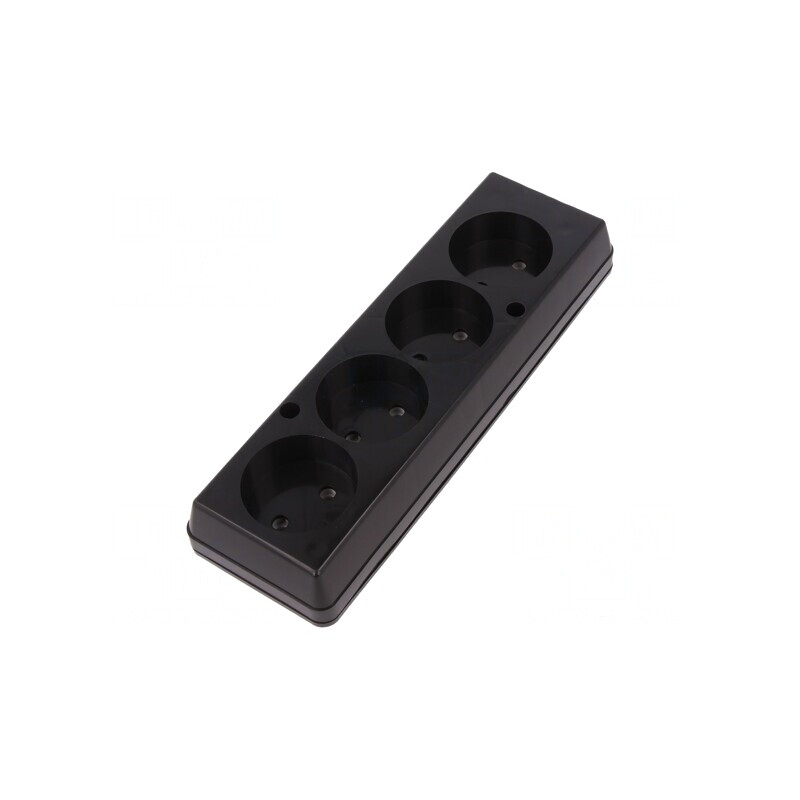 Conector Alimentare AC Mamă Spliter 2P 250VAC 16A Negru | Electronic-mag.ro | Componente Electronice