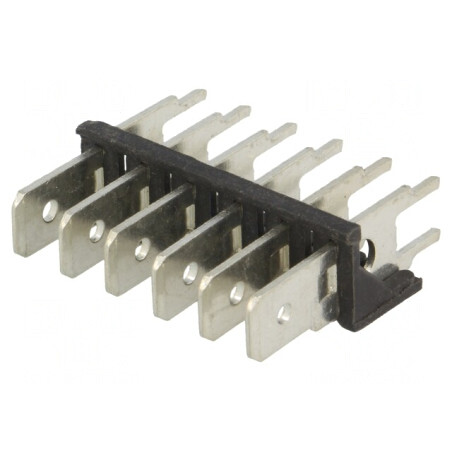 Conector Spadă 6,3mm 0,8mm Oțel Cositorit 500V | Electronic-mag.ro | Componente Electronice