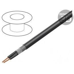 Cablu electric ecranat 2x1.5mm2 cu tresă de cupru cositorit | Electronic-mag.ro | Componente Electronice