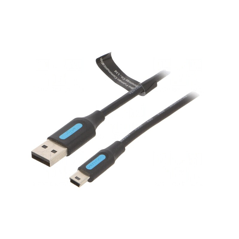 Cablu USB 2.0 A la B Mini 2m Negru | Electronic-mag.ro | Componente Electronice Cablu USB 2.0 A la B Mini 2m Negru | Electronic-mag.ro | Componente Electronice