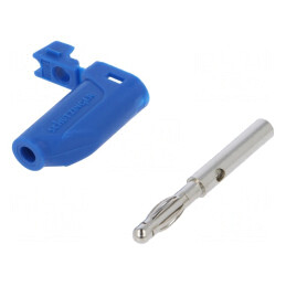 Mufă Banană Albastră 4mm 16A 70V | Electronic-mag.ro | Componente Electronice