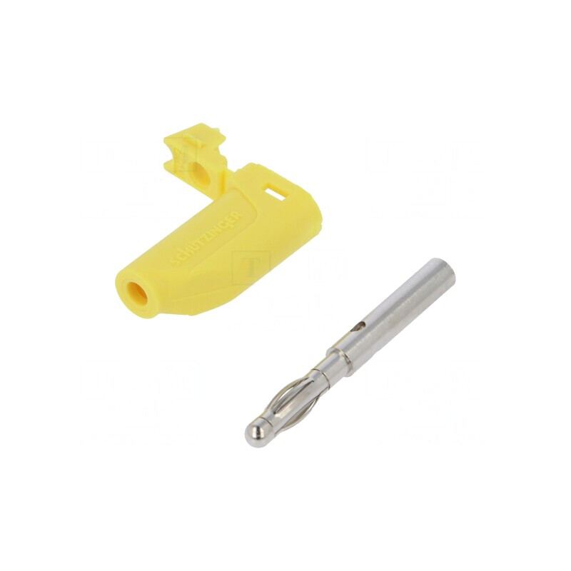 Mufă banană 4mm 32A galbenă | Electronic-mag.ro | Componente Electronice