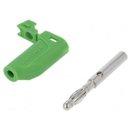 Mufă Banană 4mm Verde 32A 70VDC | Electronic-mag.ro | Componente Electronice