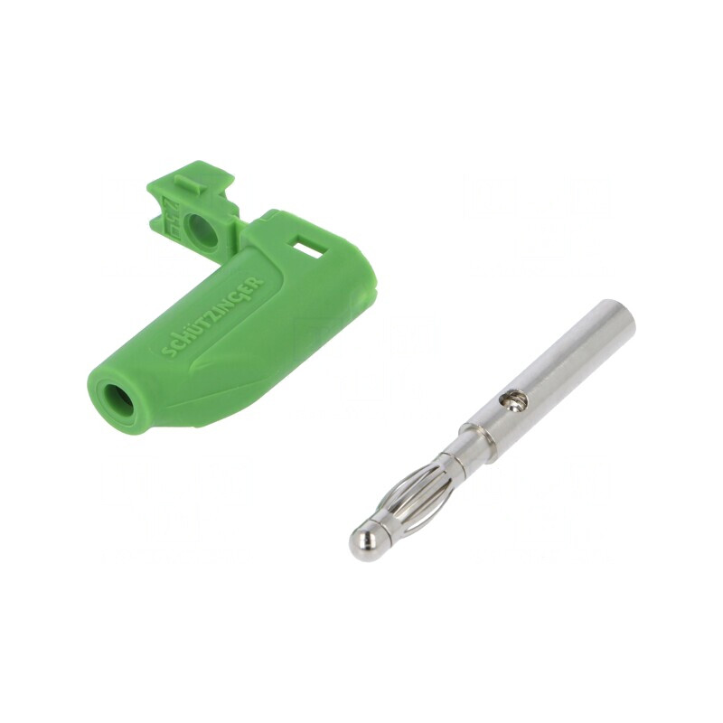 Mufă Banană 4mm Verde 32A 70VDC | Electronic-mag.ro | Componente Electronice