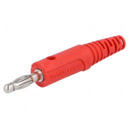 Mufă Banană 4mm 32A Roșie pentru Cablu 4mm