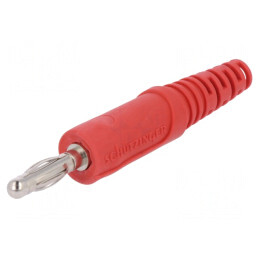 Mufă Banană 4mm Roșie Neizolată 32A 70VDC | Electronic-mag.ro | Componente Electronice