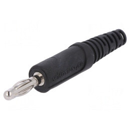Mufă Banană 4mm Neagră 32A | Electronic-mag.ro | Componente Electronice