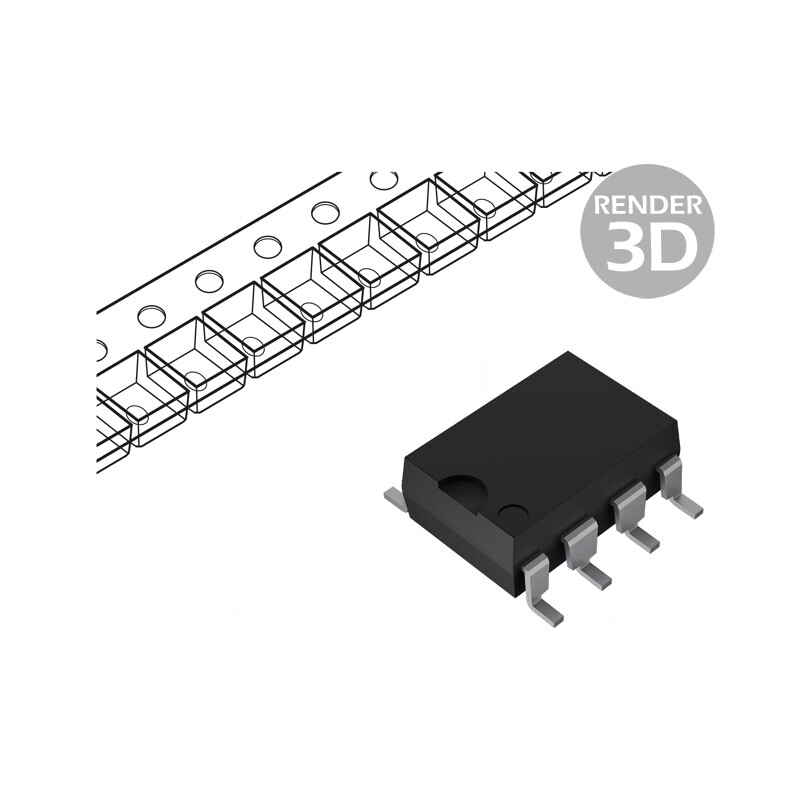 Interfață emițător-receptor 3-5,5VDC SOP8 -55-105°C | Electronic-mag.ro | Componente Electronice