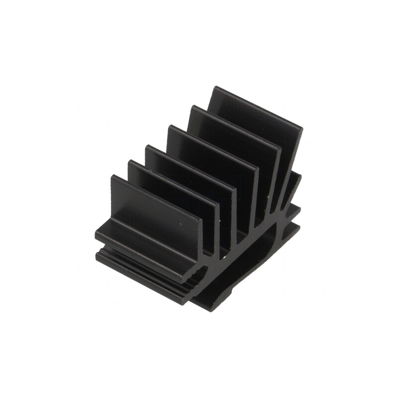 Radiator extrudat TO220 negru 15x19.4mm | Electronic-mag.ro | Componente Electronice