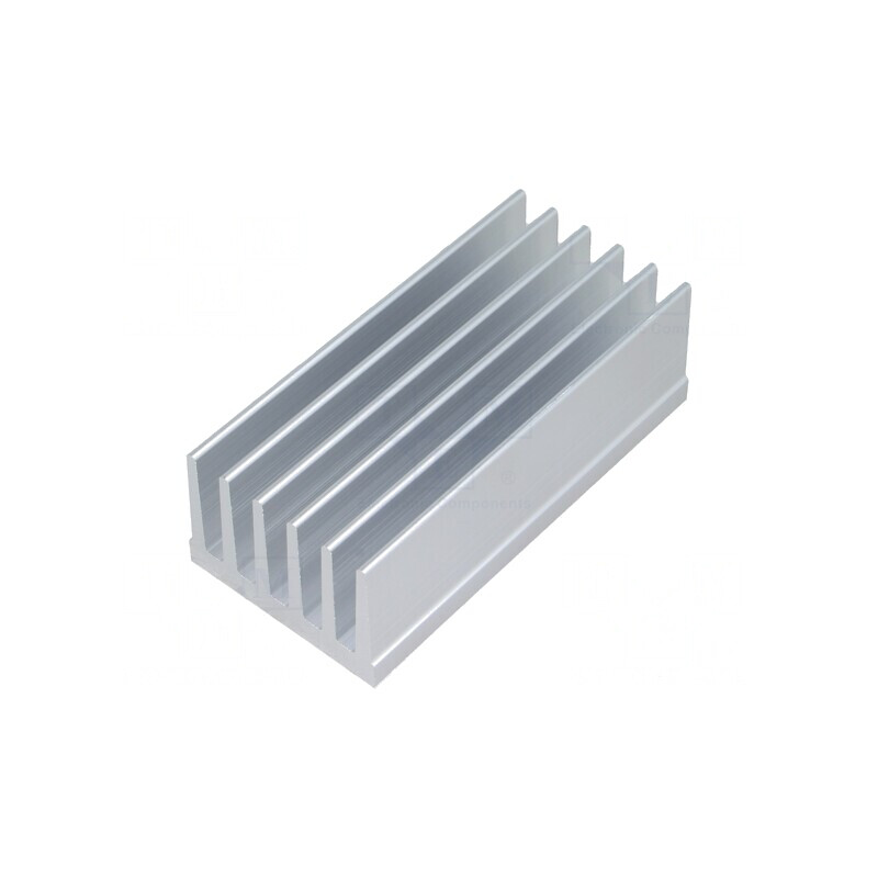 Radiator extrudat cu aripioare 75mm x 36,8mm natural | Electronic-mag.ro | Componente Electronice